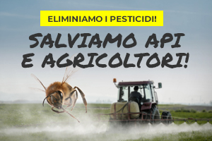 Banner eliminiamo i pesticidi